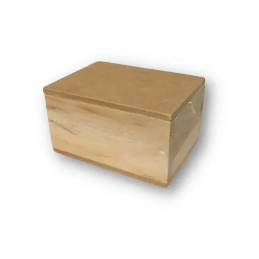 Imagen de Caja de madera de pino con tapa de encastre de MDF de 5mms. de (5*7)4cms.