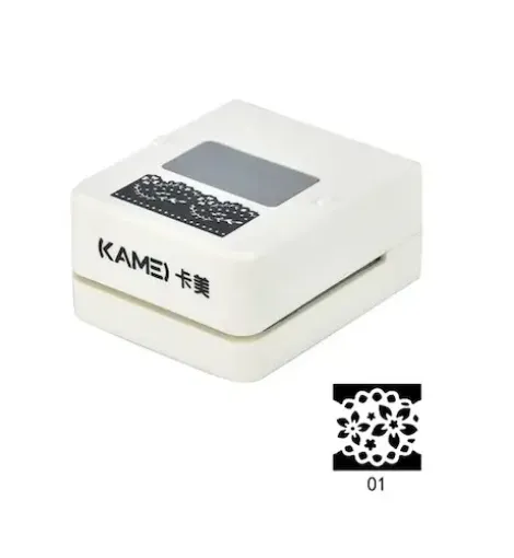 Imagen de Perforadora guarda borde para guia de desplazamiento KAMEI KM8833A modelo puntilla flores 4.3*4.6cms.