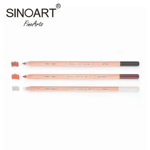 Imagen de Lapiz carbonilla Charcoal pencils "SINOFIRM" Sinoart Color Blanco