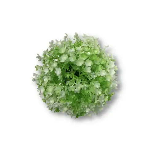 Imagen de Esfera de pasto artificial mini de 15cms. De color blanco
