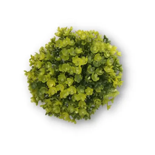 Imagen de Esfera de pasto artificial mini de 15cms. De color amarillo
