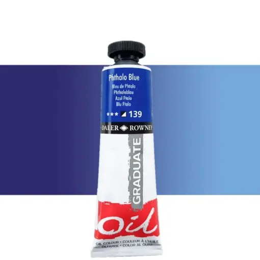 Imagen de Oleo en pomo de 38ml. DALER ROWNEY Graduate color 139 Azul Fhtalo