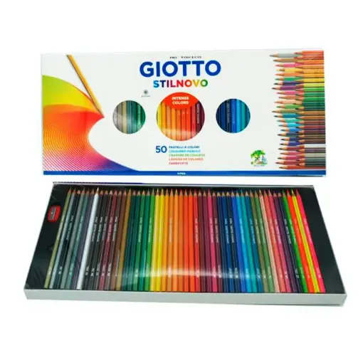 Imagen de Lapices de color "GIOTTO" STILNOVO en caja de 50 colores
