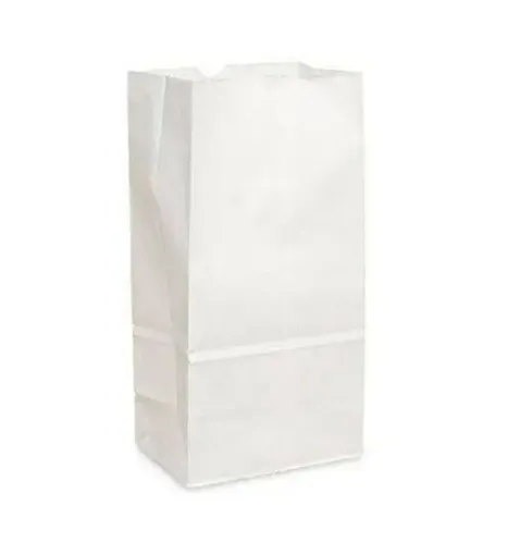Imagen de Bolsa de papel lisa blanca sin asas de 12x22cms RB12607 por unidad