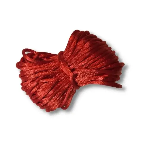 Imagen de Cordon de seda cola de raton de 2mms. *10mts. color Rojo