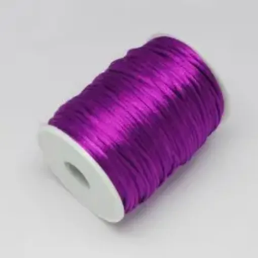 Imagen de Cordon de seda cola de raton de 2mms. *10mts. color violeta fucsina