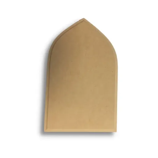 Imagen de Peana base de MDF de 5mms. de espesor con moldura forma capilla en punta de 27*17cms. Nro.4
