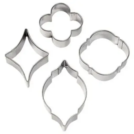 Imagen de Set de 4 cortantes de metal "WILTON" geometricos 417-2590