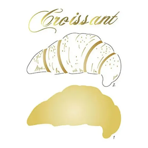 Imagen de Stencil marca "LITOARTE"18 x 18 cm cod. STM-471 Croissant superposicion