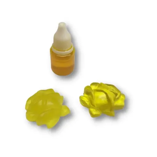 Imagen de Colorante pigmento liquido para resina epoxi epoxica traslucido RESIQUALY x10ml al agua color amarillo
