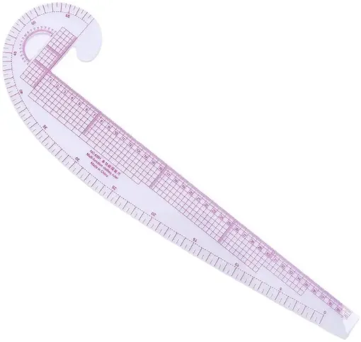 Imagen de Regla de acrilico flexible multifuncional para realizar patrones en costura nro.6501 French curve Ruler