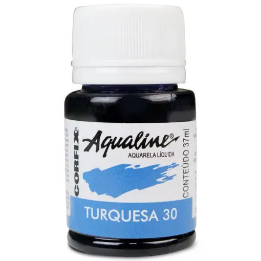 Imagen de Acuarela liquida profesional "CORFIX" Aqualine *30ml color Turquesa 30