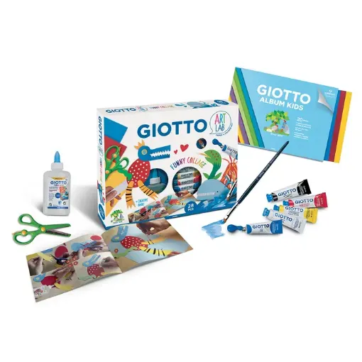Imagen de Set kit "GIOTTO" Art Lab Funny Collage contiene 28 piezas