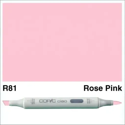 Imagen de Marcador profesional COPIC CIAO alcohol doble punta color R81 Rose Pink