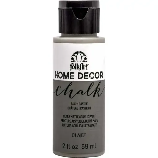 Imagen de Pintura acrilica ultra mate a la tiza Home Decor Chalk FOLKART *2oz. color 6442 Castle Castillo