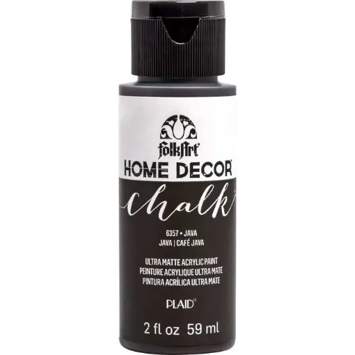 Imagen de Pintura acrilica ultra mate a la tiza Home Decor Chalk FOLKART *2oz. color 6357 Java Cafe