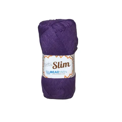 Imagen de Hilo de algodon Cotton Slim BEADYARN *100grs.=170mts color violeta
