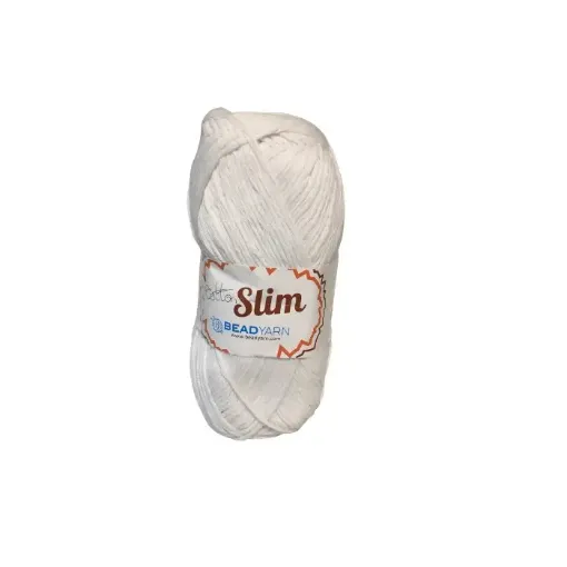 Imagen de Hilo de algodon Cotton Slim BEADYARN *100grs.=170mts color blanco