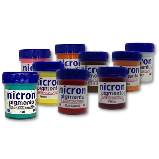 Imagen de Pigmento superconcentrado para porcelana y masas NICRON *15grs 39 colores diferentes