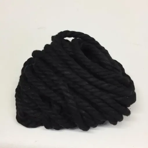 Imagen de Cordon trenzado para macrame de 4mms "BEAD YARN" Fraccionado de 5mts color Negro