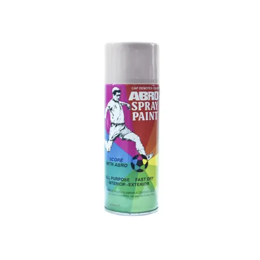 Imagen de Pintura en aerosol ABRO esmalte de colores de 400ml color Ceniza claro No.80