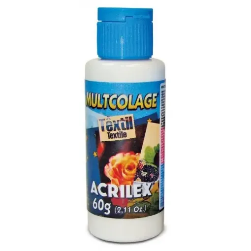 Imagen de Multicolage textil "ACRILEX" Adhesivo para decoupage para telas *60ml. 