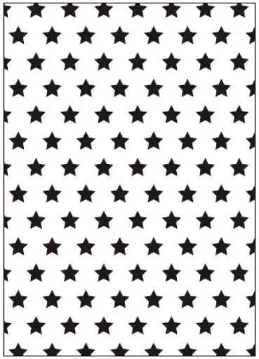 Imagen de Matriz de relieve embossing folder SUNLIT para maquina troqueladora de 3" y 6" trama estrellas
