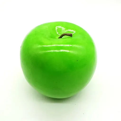 Imagen de Fruta y verdura grande de plastico modelo manzana verde de 8x7cms