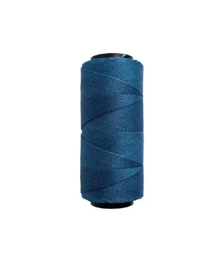 Imagen de Hilo cordon encerado fino 100% polyester 2 cabos cono de 100grs 150mts SETTANYL color 0298 azul naval