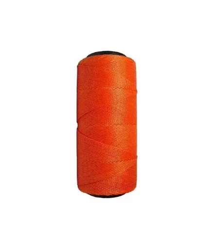 Imagen de Hilo cordon encerado fino 100% polyester 2 cabos cono de 100grs 150mts SETTANYL color 0030 naranja vivo