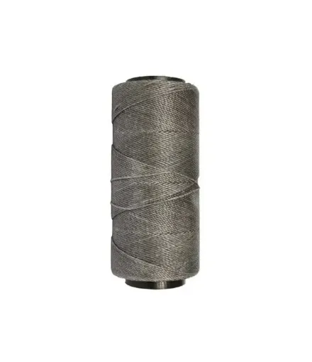 Imagen de Hilo cordon encerado fino 100% polyester 2 cabos cono de 100grs 150mts SETTANYL color 0774 gris oscuro
