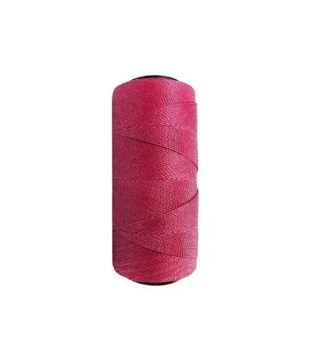 Imagen de Hilo cordon encerado fino 100% polyester 2 cabos cono de 100grs 150mts SETTANYL color 0773 rosa fuerte