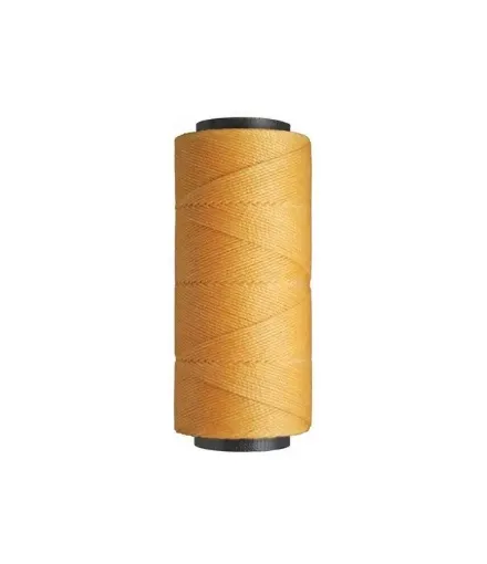 Imagen de Hilo cordon encerado fino 100% polyester 2 cabos cono de 100grs 150mts SETTANYL color 0283 amarillo pato