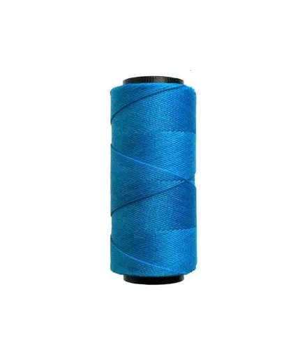 Imagen de Hilo cordon encerado fino 100% polyester 2 cabos cono de 100grs 150mts SETTANYL color 0707 Azul vivo