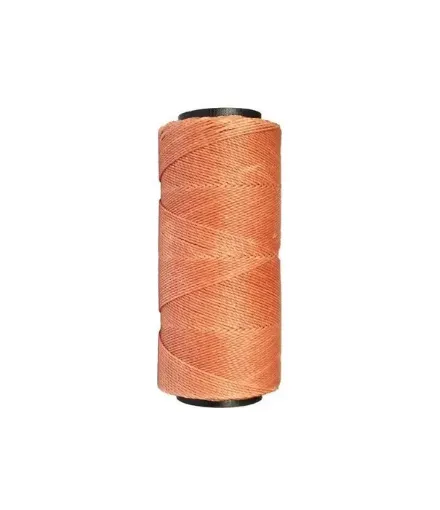 Imagen de Hilo cordon encerado fino 100% polyester 2 cabos cono de 100grs 150mts SETTANYL color 0550 carne