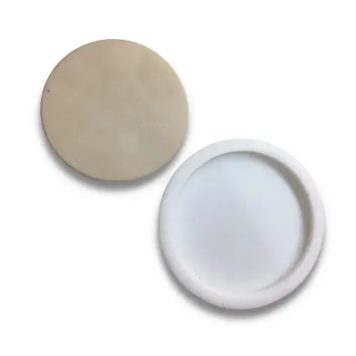 Imagen de Molde de silicona para resina modelo B002 forma medallon de 9cms.