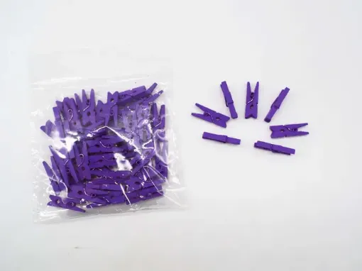 Imagen de Palillitos medianos de colores 3.5x1cms por 50 unidades color violeta