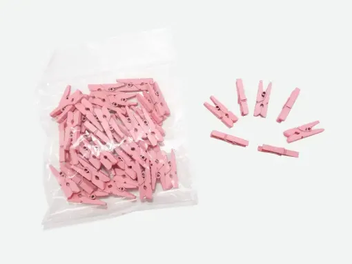 Imagen de Palillitos medianos de colores 3.5x1cms por 50 unidades color rosado