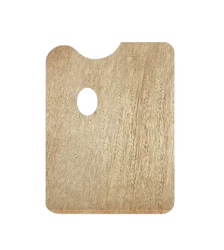 Imagen de Paleta de madera mezcladora rectangular de 18*24cms.