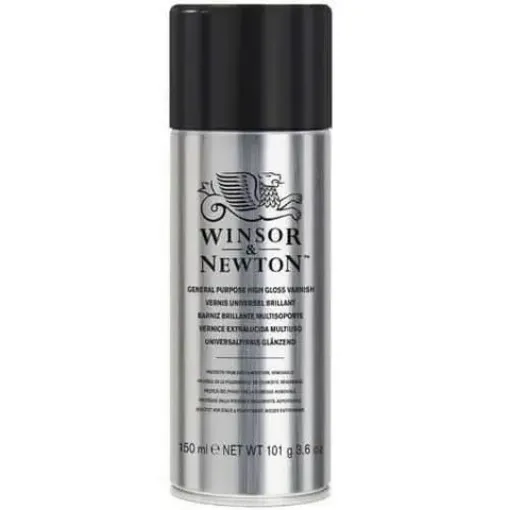 Imagen de Barniz en aerosol profesional con acabado Brillante High Gloss Varnish "WINSOR & NEWTON" *150 ml.