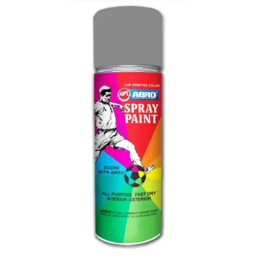 Imagen de Pintura en aerosol ABRO esmalte de colores de 400ml color Gris No.84