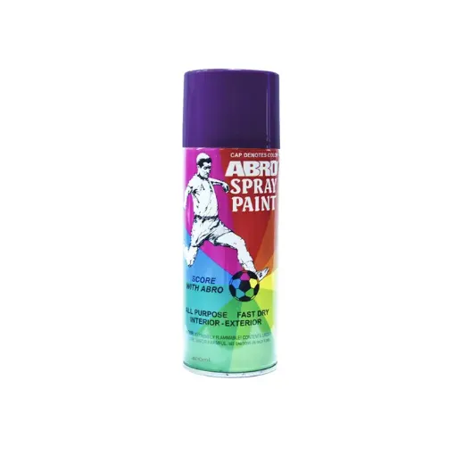 Imagen de Pintura en aerosol ABRO esmalte de colores de 400ml color Violeta Purple morado No.39