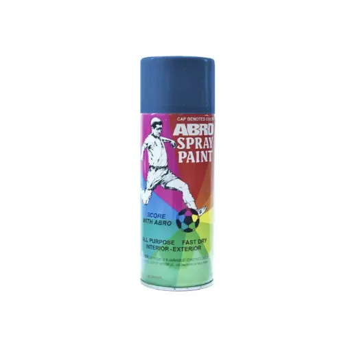 Imagen de Pintura en aerosol ABRO esmalte de colores de 400ml color Azul claro No.35