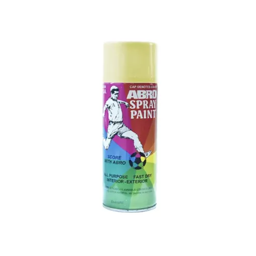 Imagen de Pintura en aerosol ABRO esmalte de colores de 400ml color Marfil No.18
