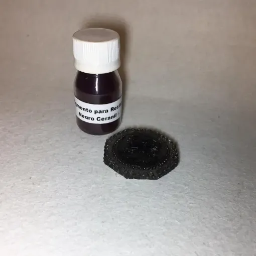 Imagen de Pigmento colorante en polvo para resina "LA CASA DEL ARTESANO" x10grs color Negro Ceranil