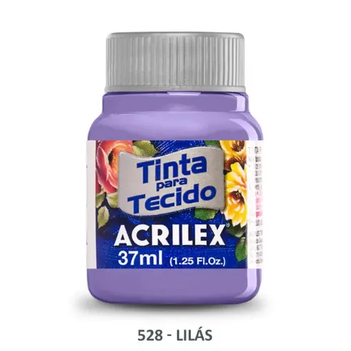 Imagen de Pintura para tela de algodon con terminacion mate "ACRILEX" de 37cc. color 528 lila