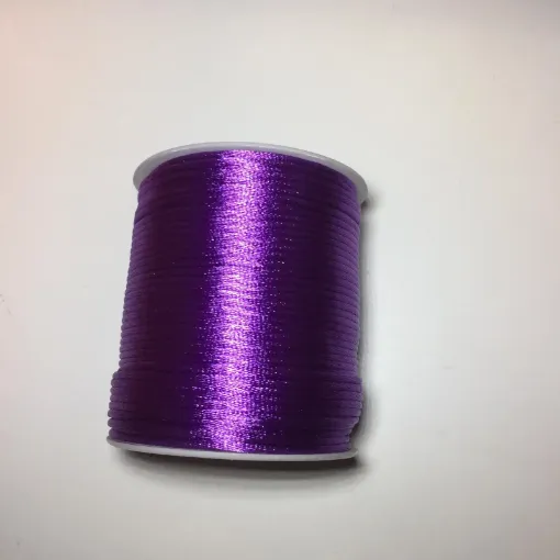 Imagen de Cordon de seda cola de raton de 2mms. *10mts. color violeta oscuro