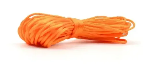 Imagen de Cordon de seda cola de raton de 2mms. *10mts. color naranja