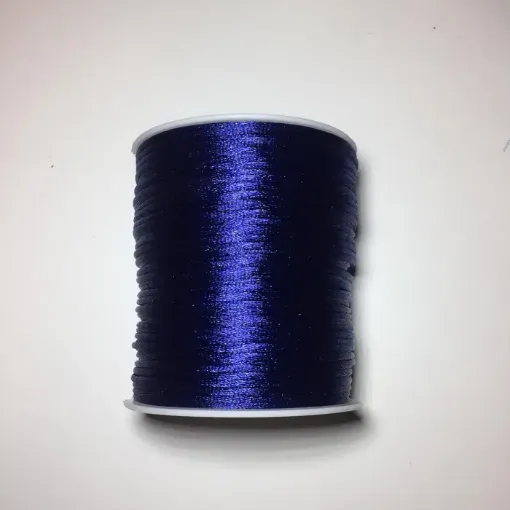 Imagen de Cordon de seda cola de raton de 2mms. *10mts. color azul oscuro