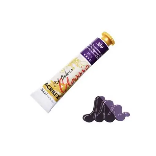 Imagen de Oleo en pomo "ACRILEX" *20ml. color 330 Violeta Permanente oscuro semi transparente